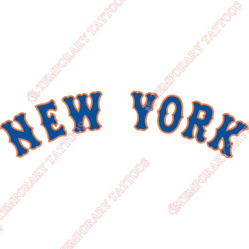 New York Mets Customize Temporary Tattoos Stickers NO.1752